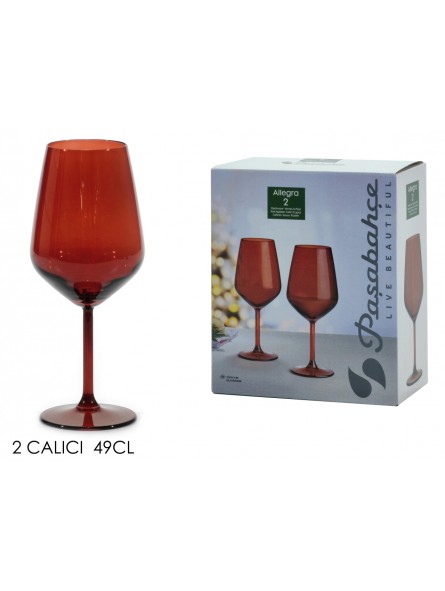 CALICE ALLEGRA ROSSO 49CL 2PZ 950958