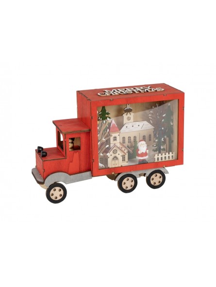 CAMIONCINO 29X10X19CM LEGN.C/LED 138473