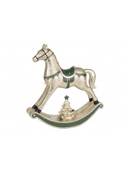 CAVALLO A DOND.25X7X27CM RESINA 138540