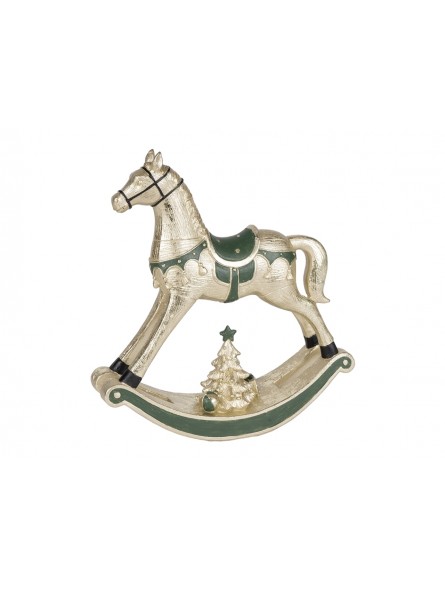 CAVALLO A DOND.25X7X27CM RESINA 138540