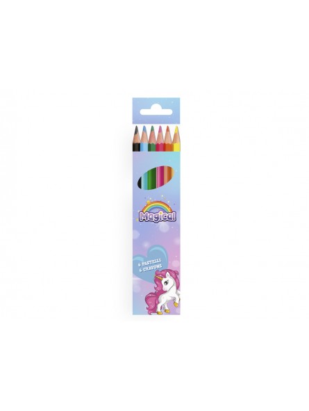 UNICORNO COLORI A MATITA 6PZ UNI1024