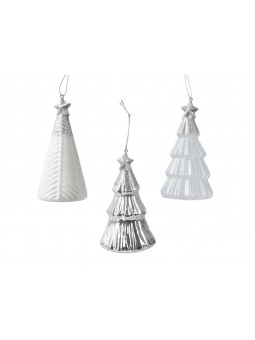 APP. VETRO ALBERO 12,6CM BIANCO 121719