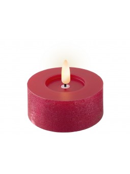 TEALIGHT LED 7X6CM ROSSA BAT 487347