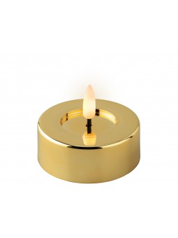 TEALIGHT LED 7X6CM ORO BAT 487395