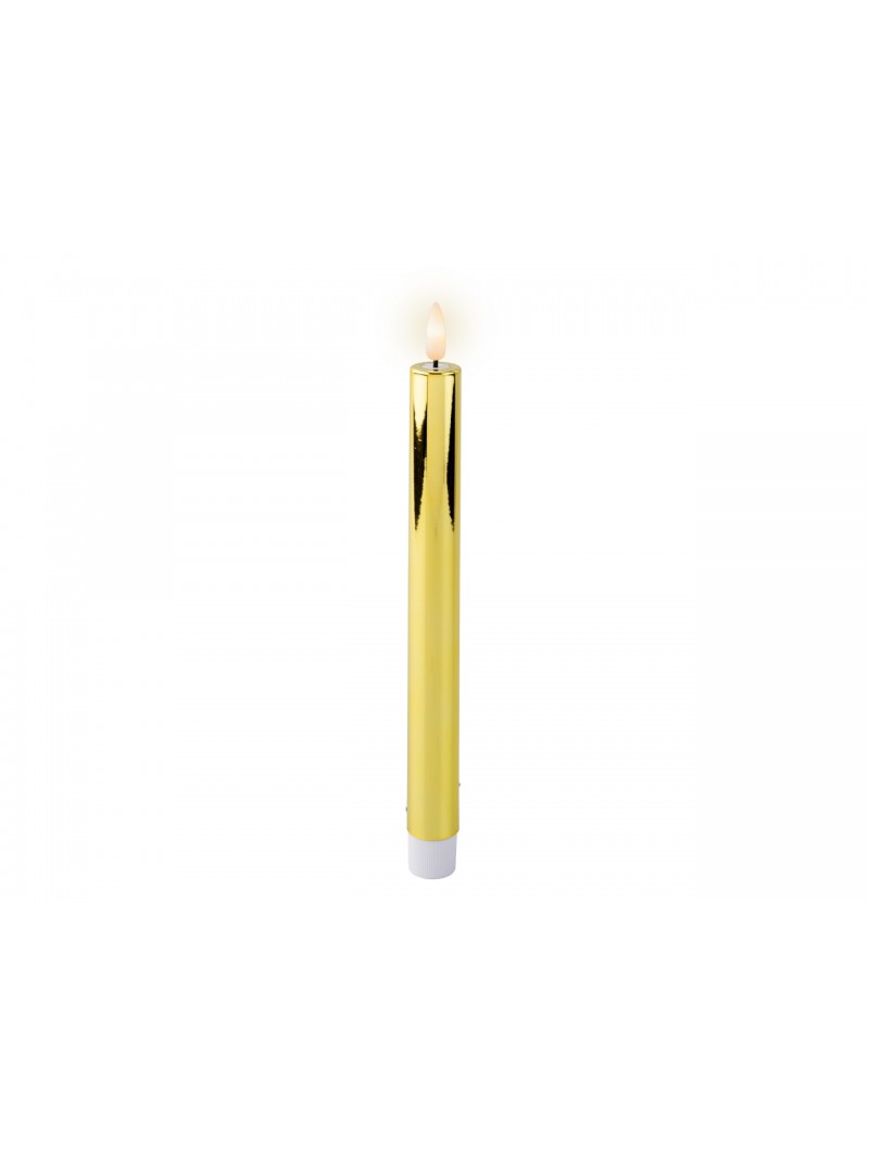 CANDELA LED 2,2X24,5CM ORO BAT 487391