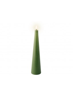 CANDELA LED 5,8X27,8CM VERDE BAT 487361