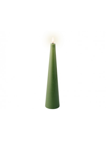 CANDELA LED 5,8X27,8CM VERDE BAT 487361