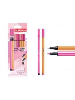 STABILO PEN68+POINT88ROSA 8PZ D/87-3576