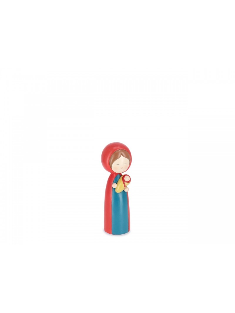 VERGINE MARIA 18,5CM BLU/ROSSA 975555