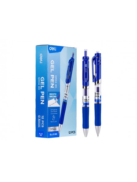 PENNA GEL DELI BLU SCATTO 12PZ EQ10430