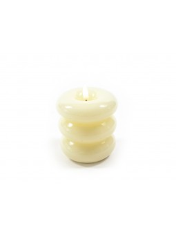 CANDELA IVORY C/LED 8X9,5CM 30249