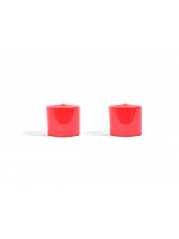 CANDELA PILLAR ROSSE 5X4CM 2PZ 94069