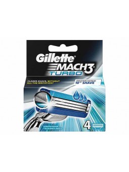 GILETTE RICARICHE MACH3 TURBO RICAMBI X4  $