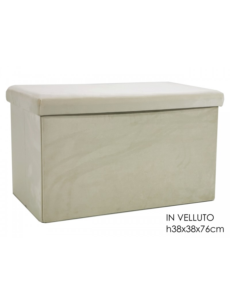 POUF RICHIUDIBILE 76X38CM CREMA 639741