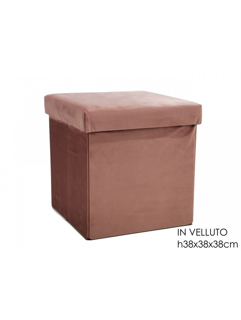 POUF RICHIUDIBILE 38X38CM ROSA 639748