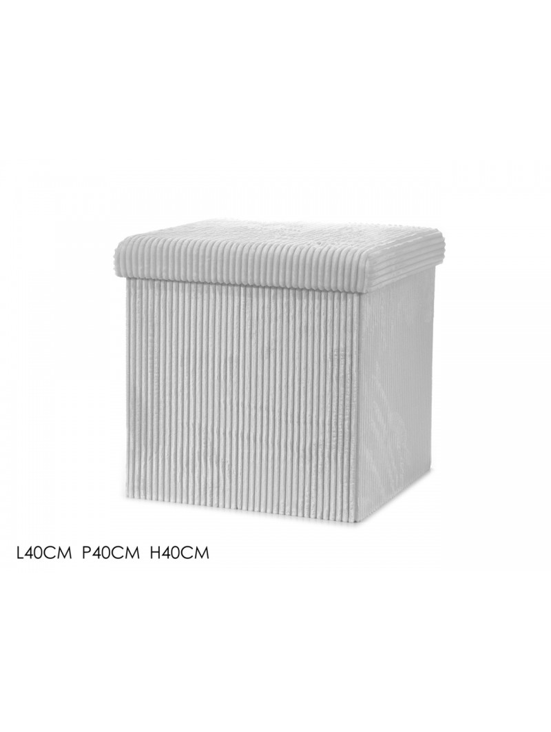 POUFF RICHIUDIBILE 40X40 BIANCO 639770