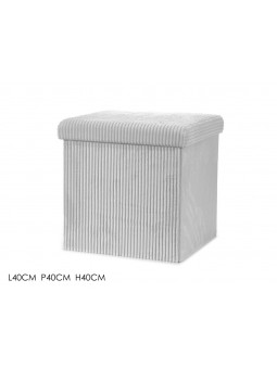 POUFF RICHIUDIBILE 40X40 BIANCO 639770