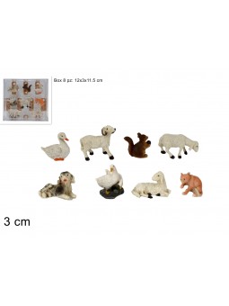 ANIMALI 3CM SET DA 8 SOGGETTI