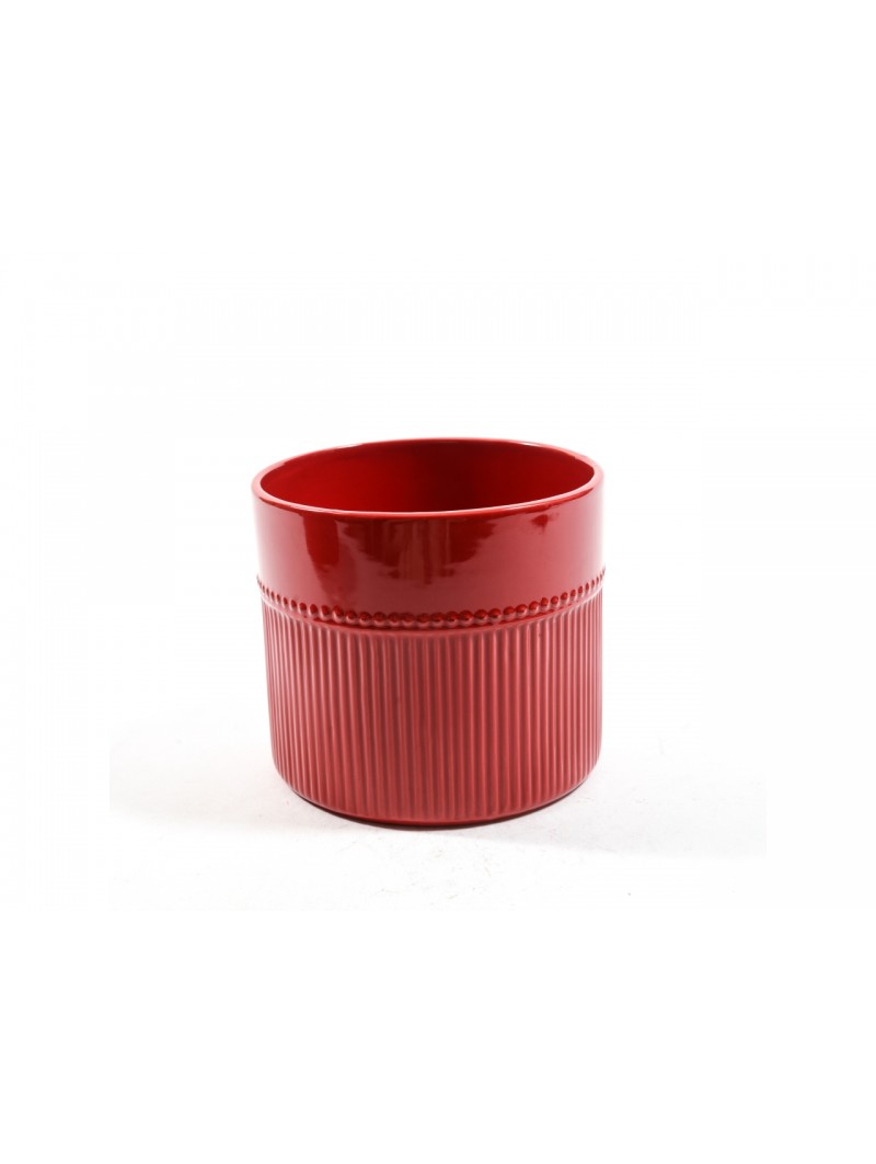 VASO ROSSO CERAMICA 16X14CM 31222