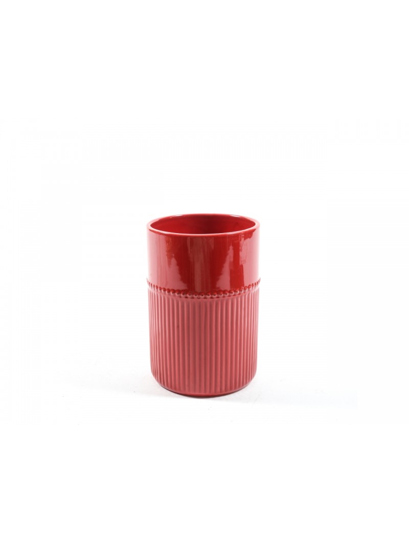 VASO ROSSO CERAMICA 12X17CM 31253