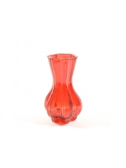 VASO ROSSO IN VETRO 11X20CM 46837