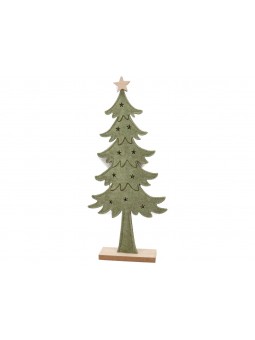 ALBERO IN PANNO C/BASE LEGNO 41X19X5CM