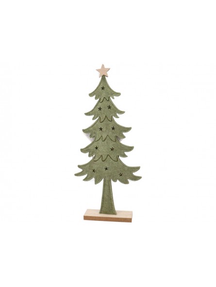 ALBERO IN PANNO C/BASE LEGNO 41X19X5CM