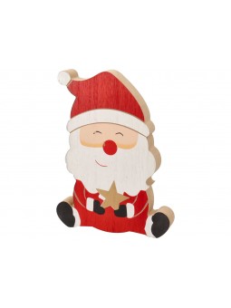 BABBO NATALE IN LEGNO H.18X13.5X2CM