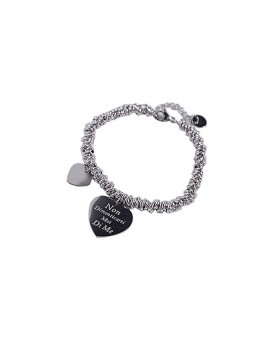 BRACCIALE C/CUORE C/FRASE